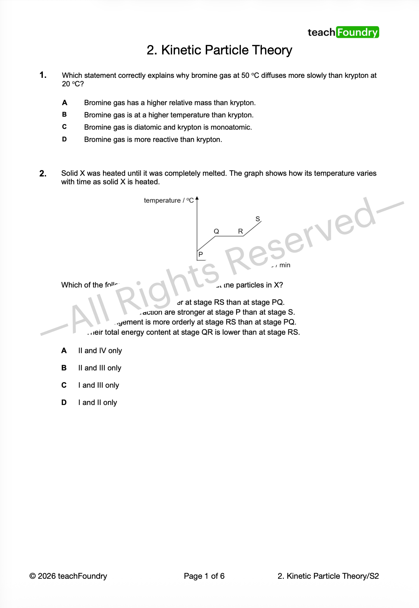 2. Kinetic Particle Theory
