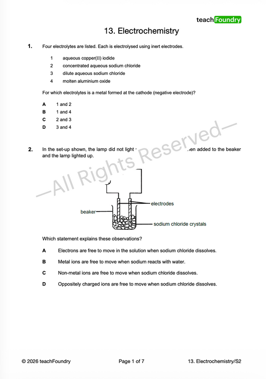 13. Electrochemistry