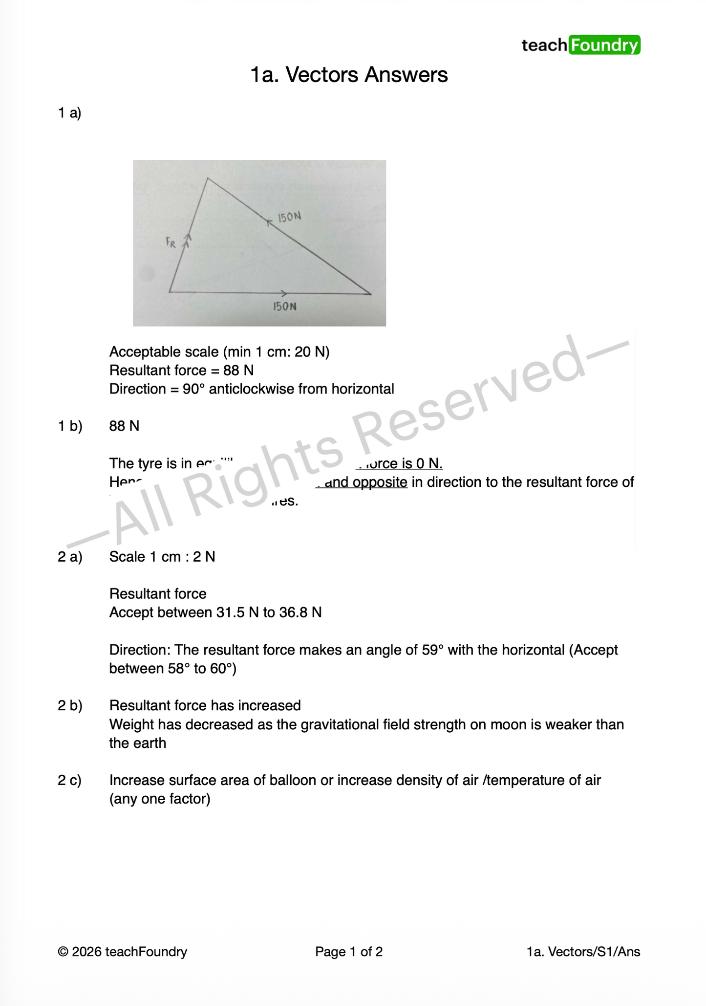 1. Physical Measurements & Vectors