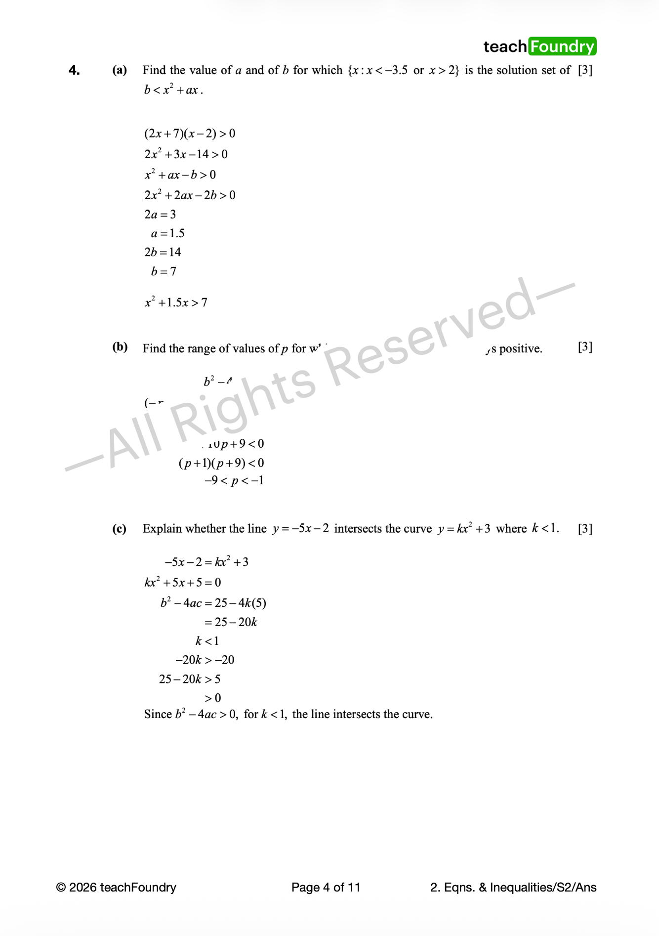 2. Equations & Inequalities