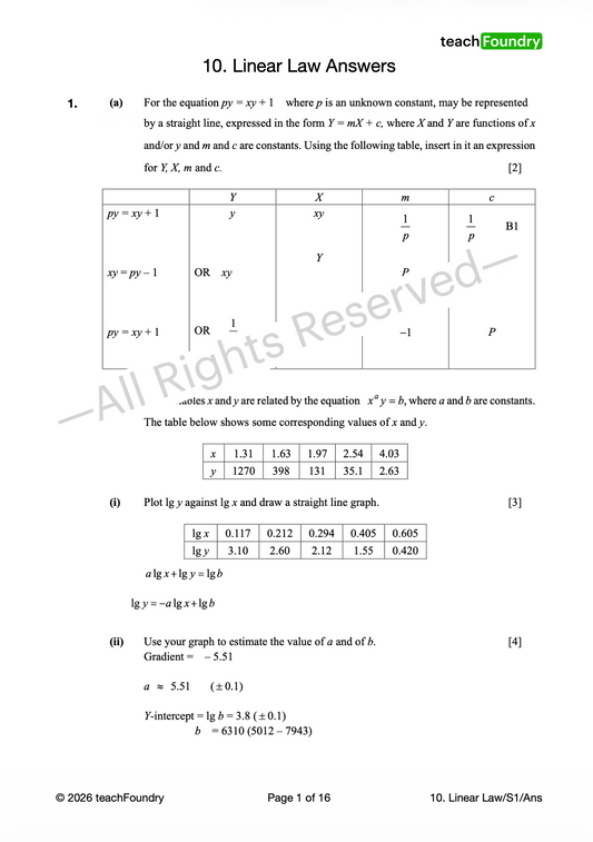 10. Linear Law