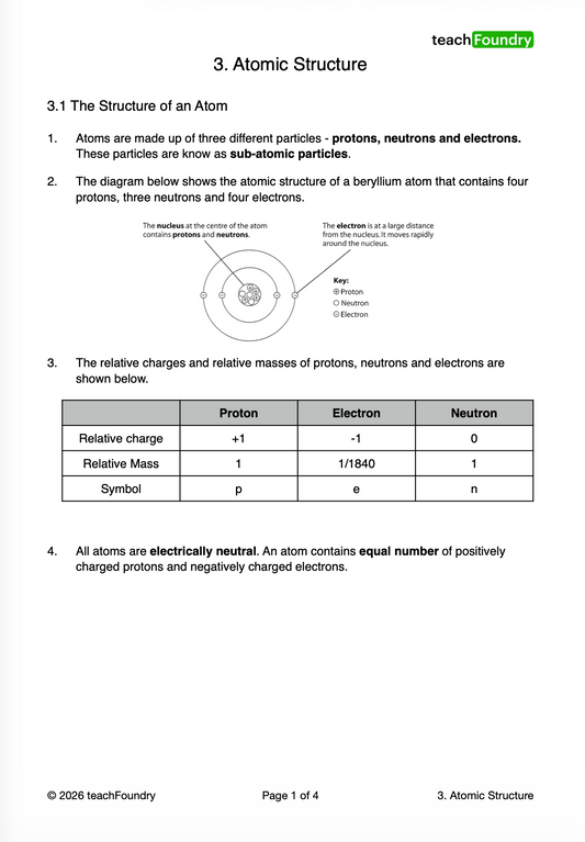 3. Atomic Structure