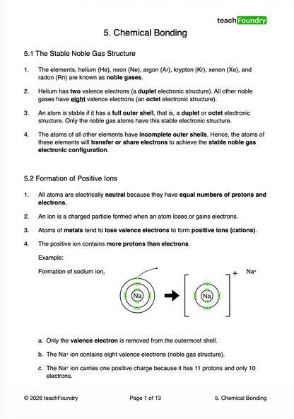 5. Chemical Bonding
