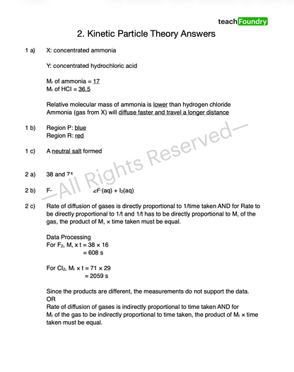 2. Kinetic Particle Theory