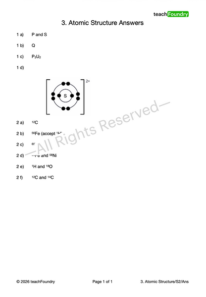 3. Atomic Structure