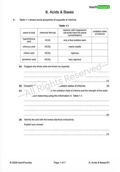 8. Acids & Bases
