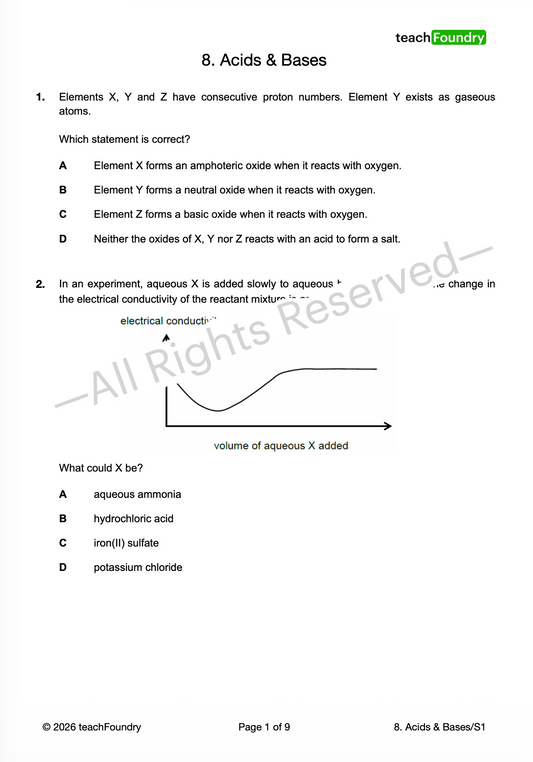 8. Acids & Bases