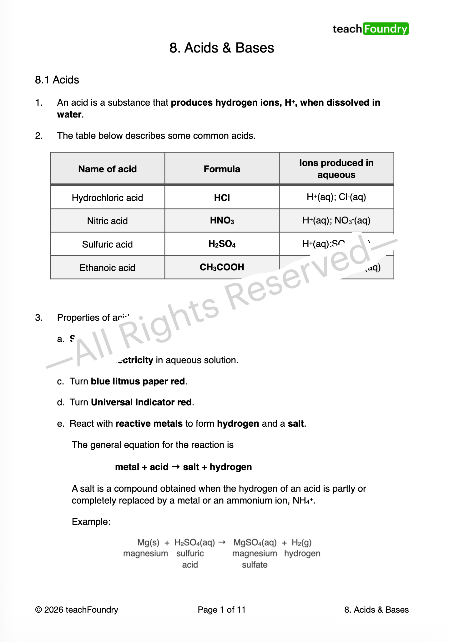 Chemistry Complete Revision Notes Bundle