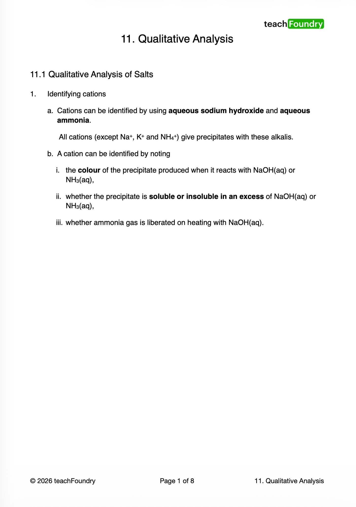 11. Qualitative Analysis