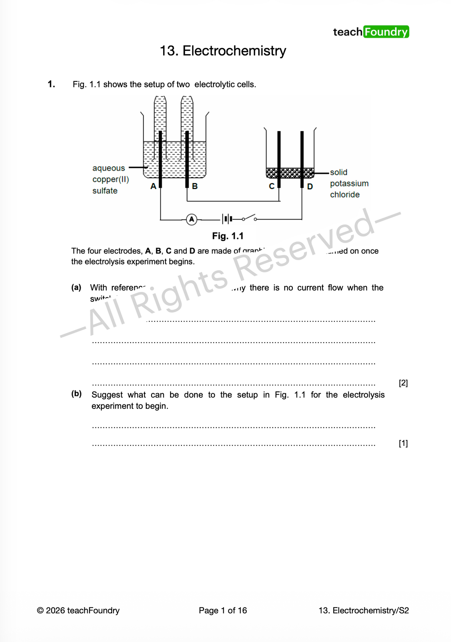 13. Electrochemistry
