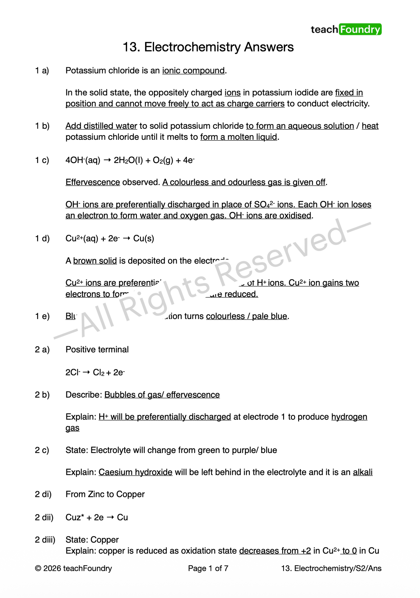 13. Electrochemistry