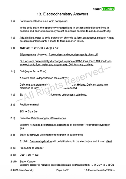 13. Electrochemistry