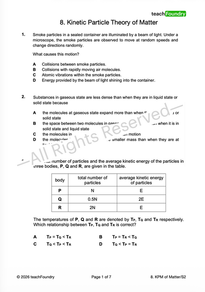 8. KPM of Matter