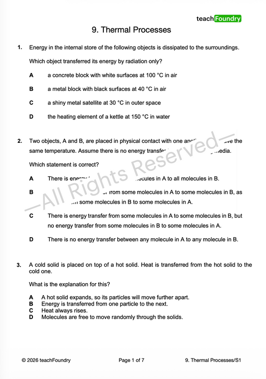 9. Thermal Processes
