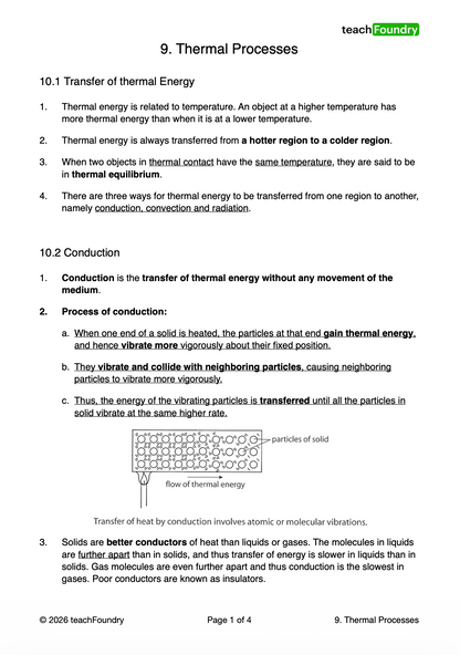 9. Thermal Processes