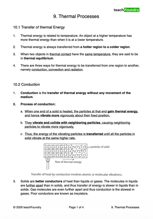9. Thermal Processes