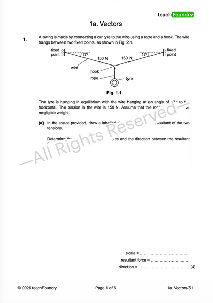 1. Physical Measurements & Vectors