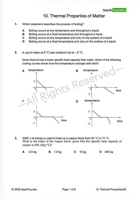10. Thermal Properties of Matter