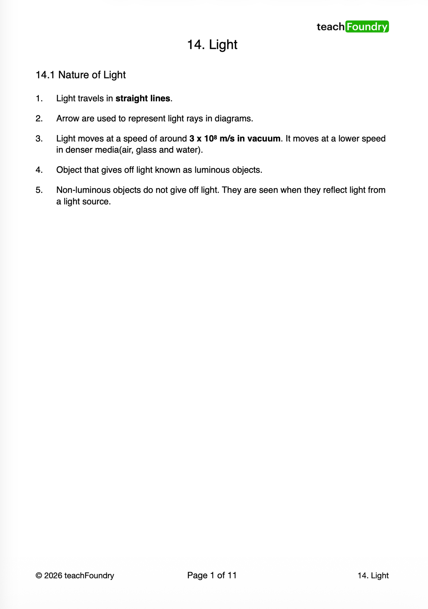 14. Light