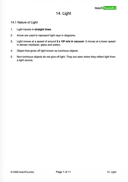 14. Light