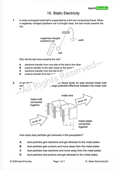 15. Static Electricity