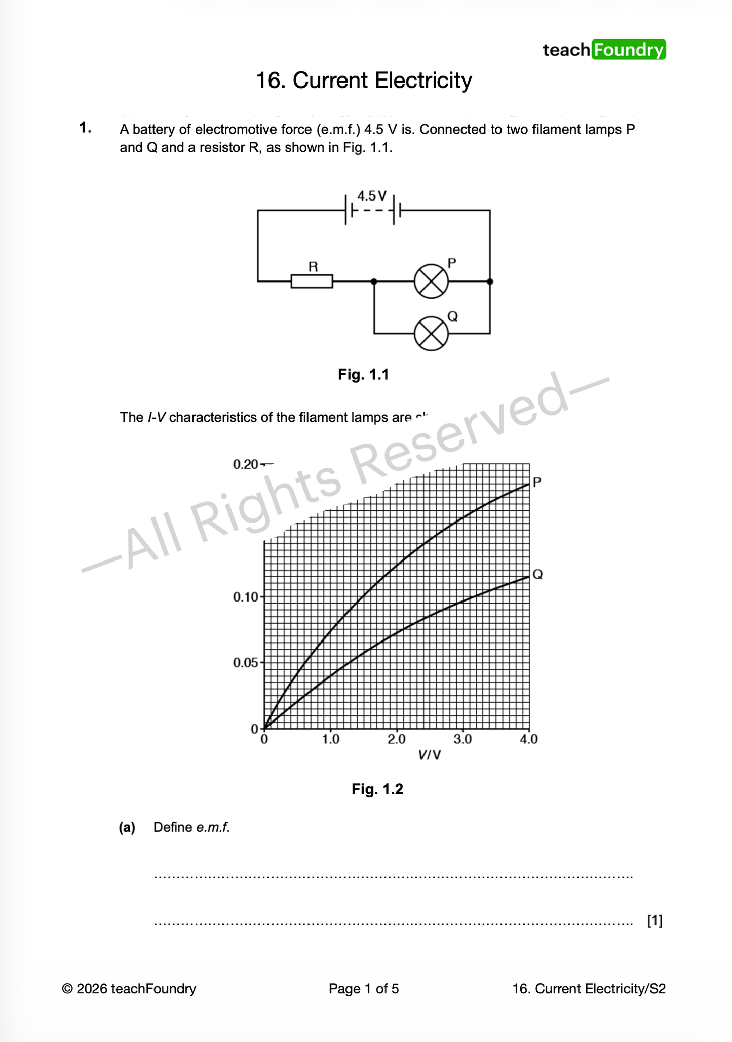 16. Current Electricity
