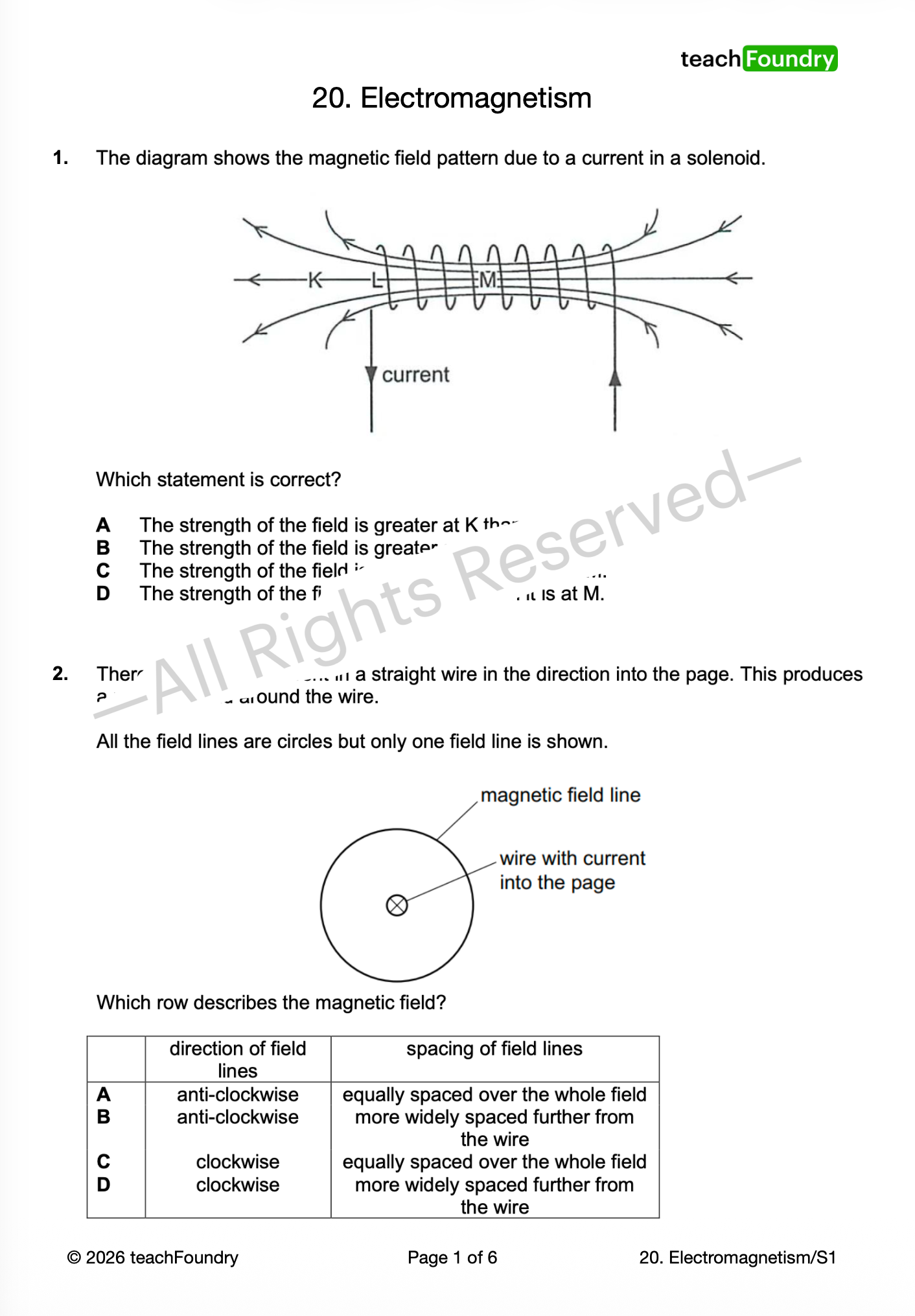 20. Electromagnetism