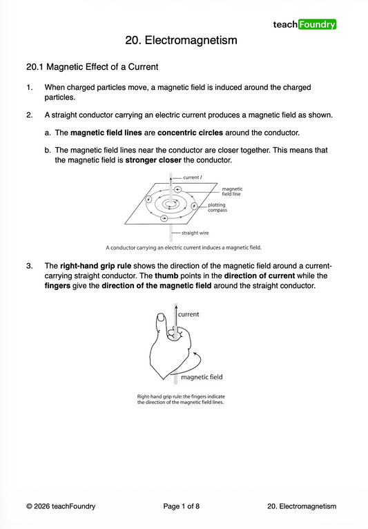 20. Electromagnetism