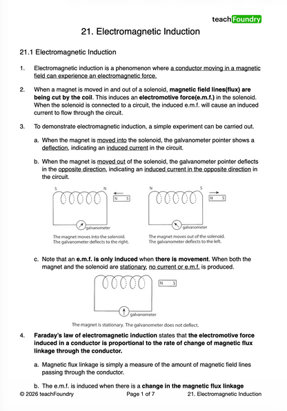 21. Electromagnetic Induction