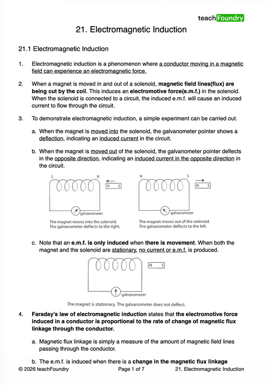 21. Electromagnetic Induction