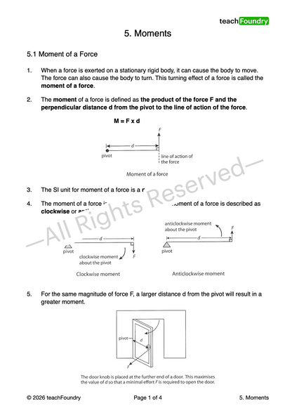 Physics Complete Revision Notes & Worksheets Bundle