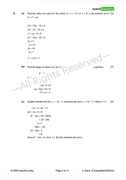 2. Equations & Inequalities