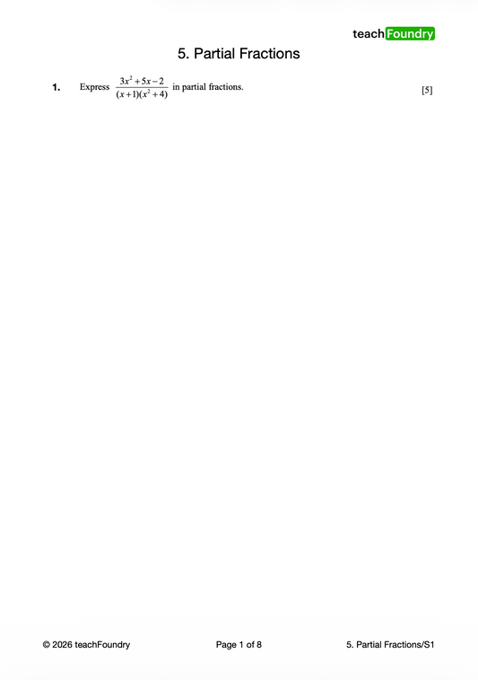 5. Partial Fractions