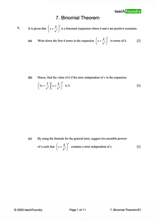 7. Binomial Theorem