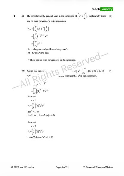 7. Binomial Theorem