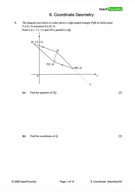 8. Coordinate Geometry