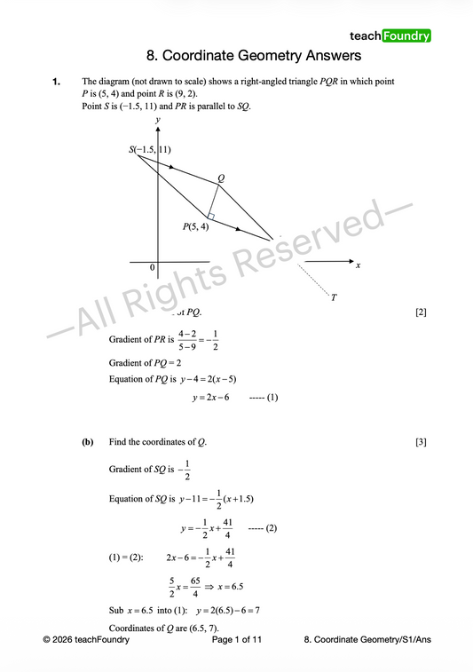 8. Coordinate Geometry
