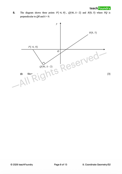 8. Coordinate Geometry