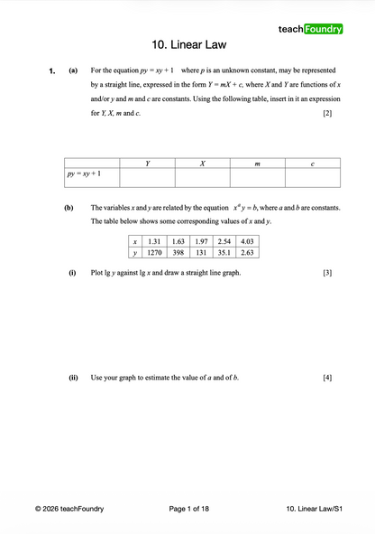 10. Linear Law