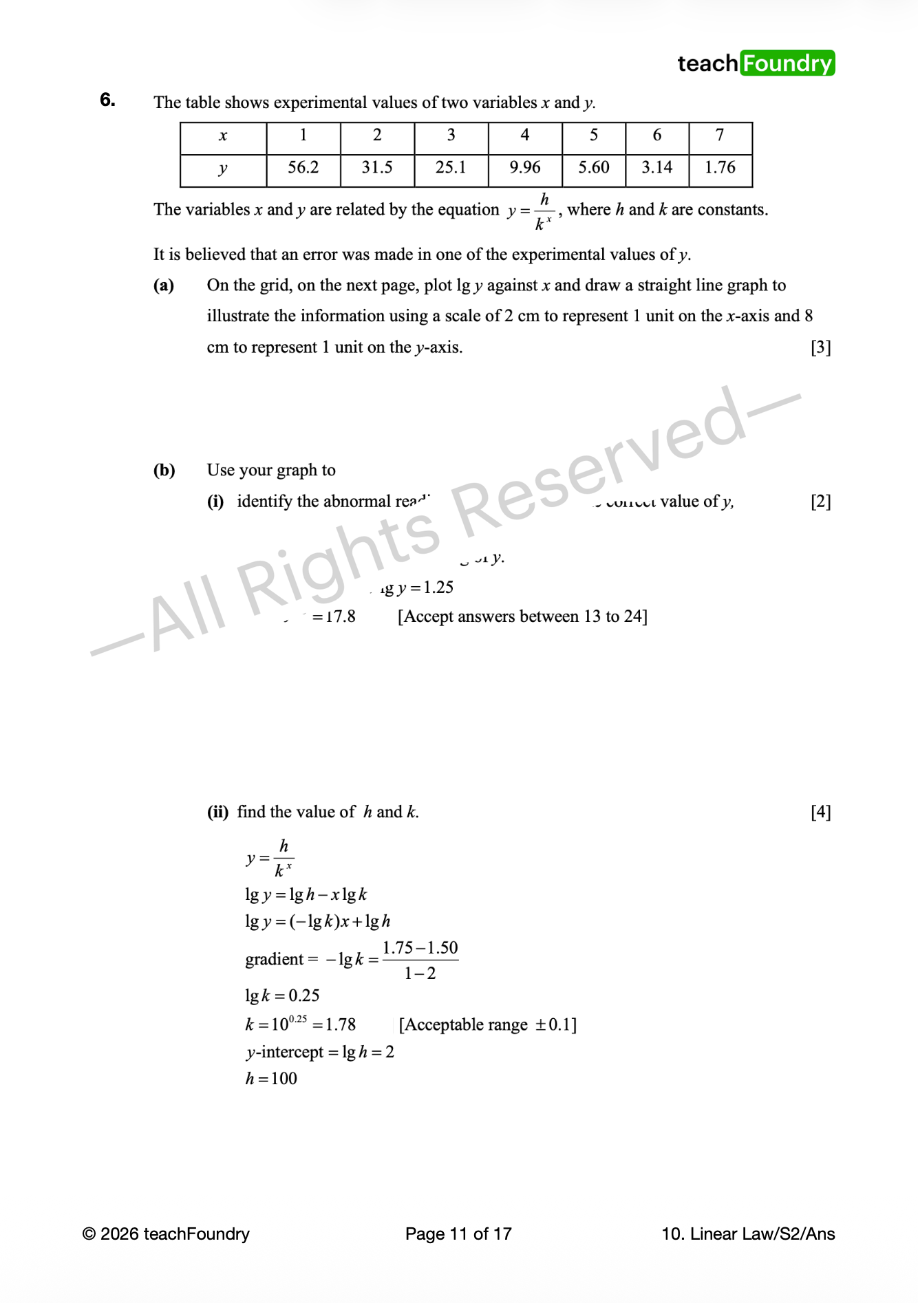 10. Linear Law