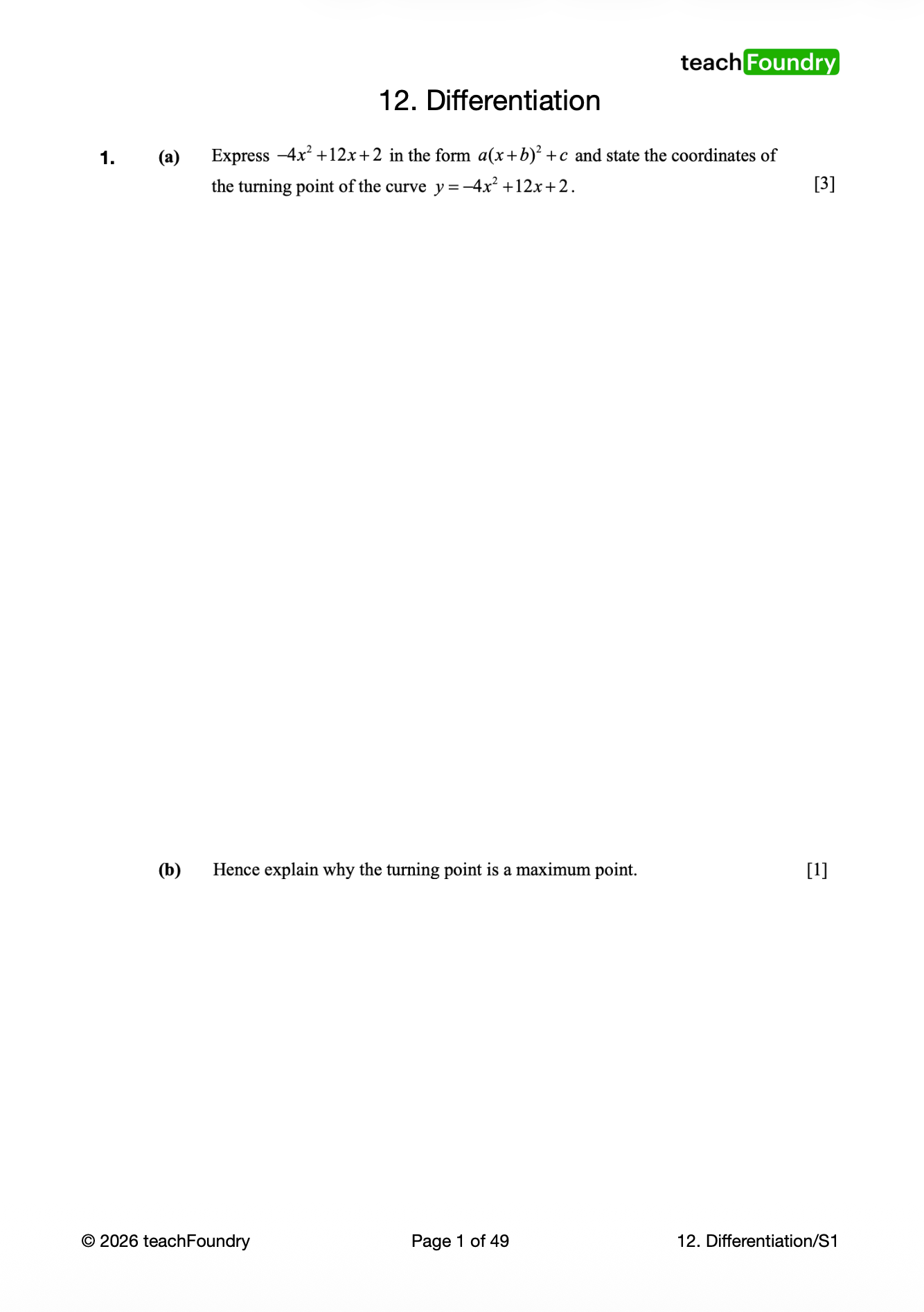 12. Differentiation