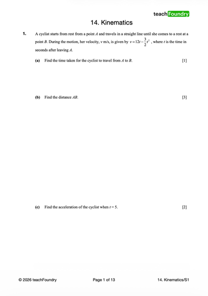 14. Kinematics