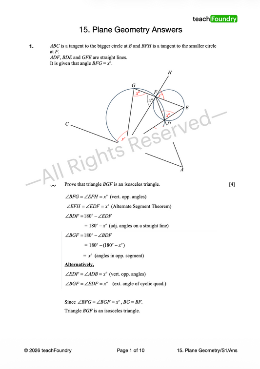 15. Plane Geometry