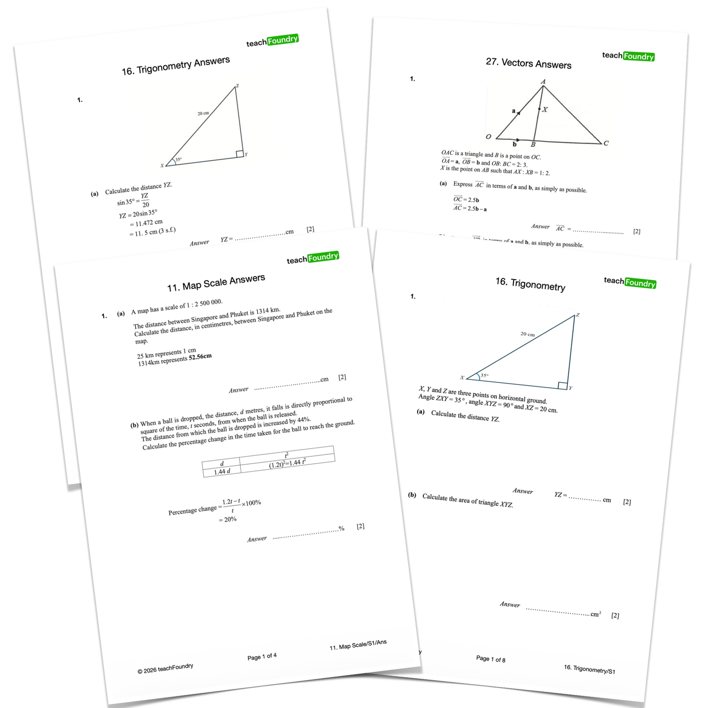 Elementary Mathematics Revision Worksheets Bundle