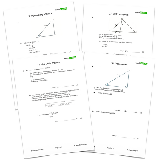 Elementary Mathematics Revision Worksheets Bundle