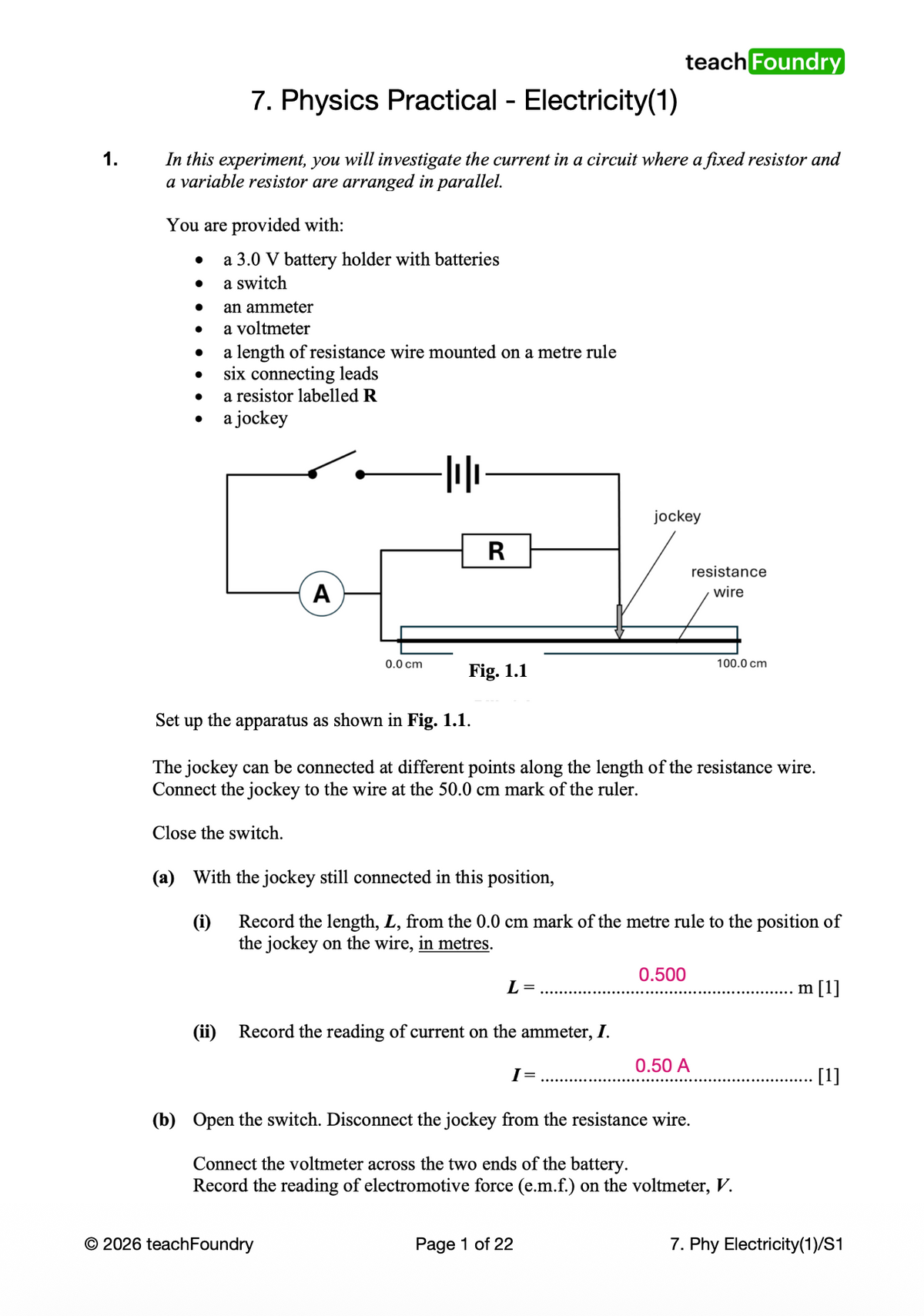 PHYSICS Practical Complete Revision Worksheets Bundle