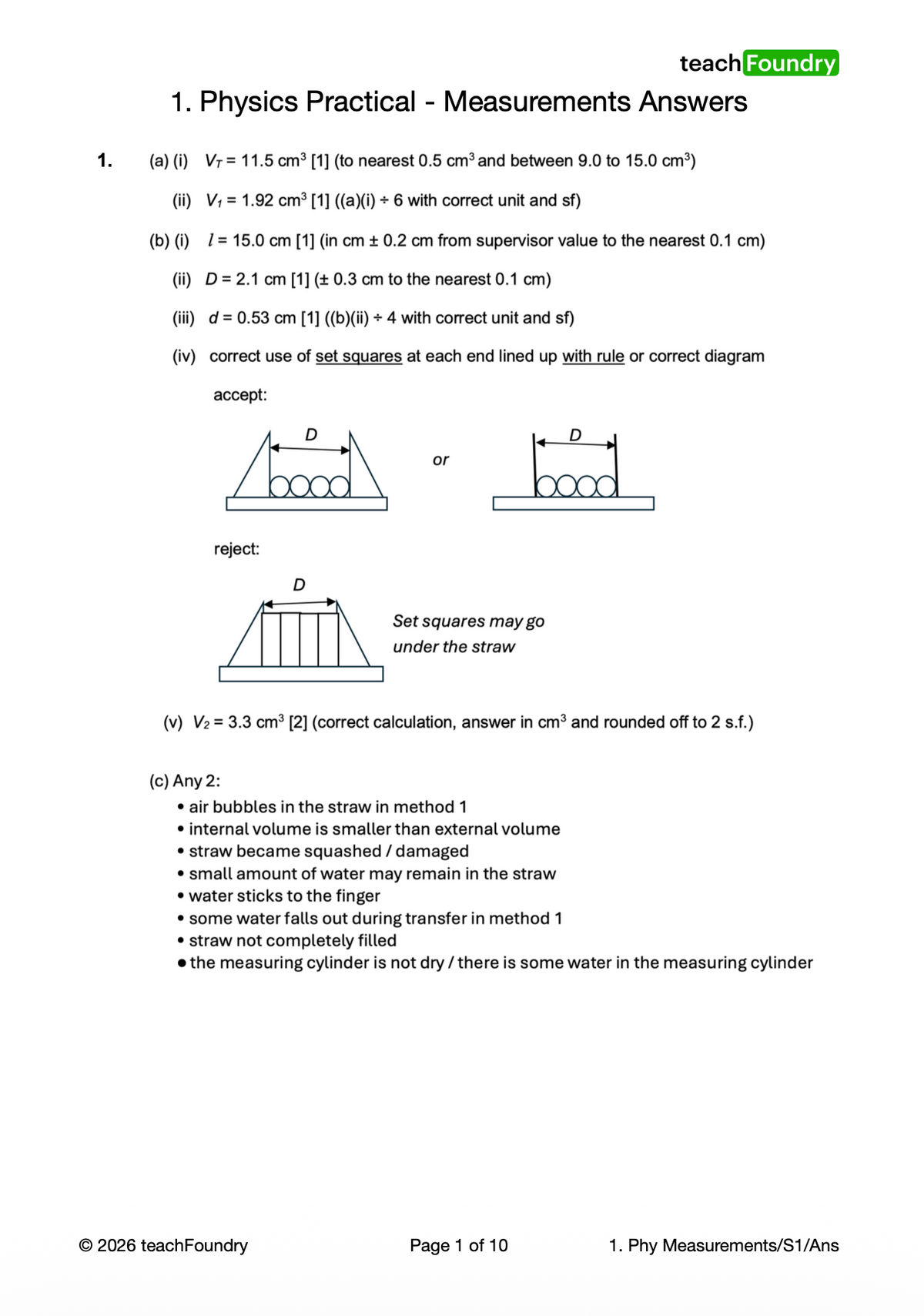 PHYSICS Practical Complete Revision Worksheets Bundle
